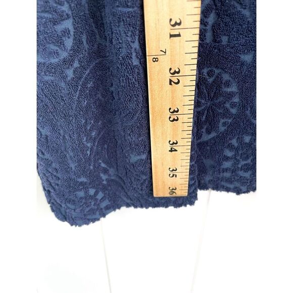 Swimsuits for All Blue Paisley Terry Swim Cover Dress Size 22/24 - Picture 6 of 8